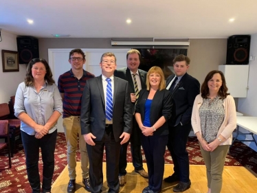 New Executive Pauline Culley, Jamie Bartch, Jack Sowerby, Lisa Preston, Deborah Laing, David Willis and Parliamentary candidate for Darlington Peter Gibson.